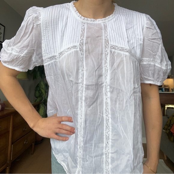 NWT Wilfred Wallflower Blouse in White - Picture 3 of 9